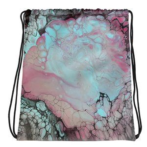 Blooming Flower-One of a Kind-Drawstring Bag